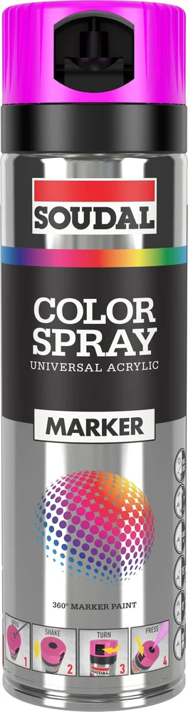 Merkespray Fluo 500 ml rosa v:7940139