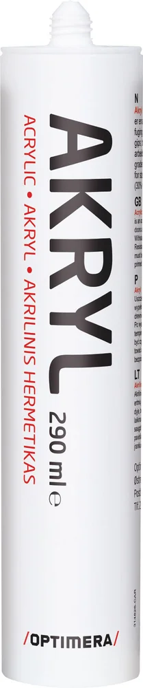 Optimera akryl fugemasse 290 ml med god heft og overmalbar finish v:8839930 Optimera akryl fugemasse 290 ml med god heft og overmalbar finish v:8839930