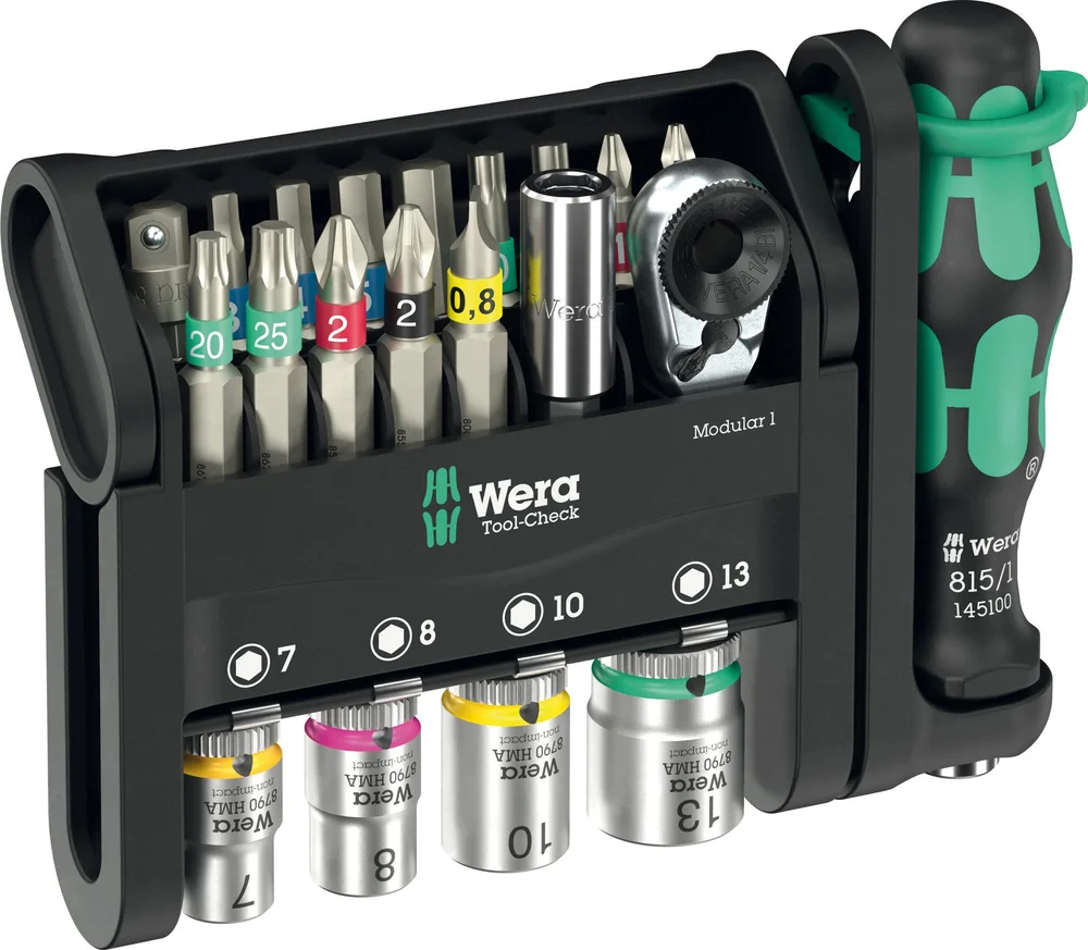 WERA BITSSETT TOOL-CHECK MODULAR 1, 21 DELER v:3169959