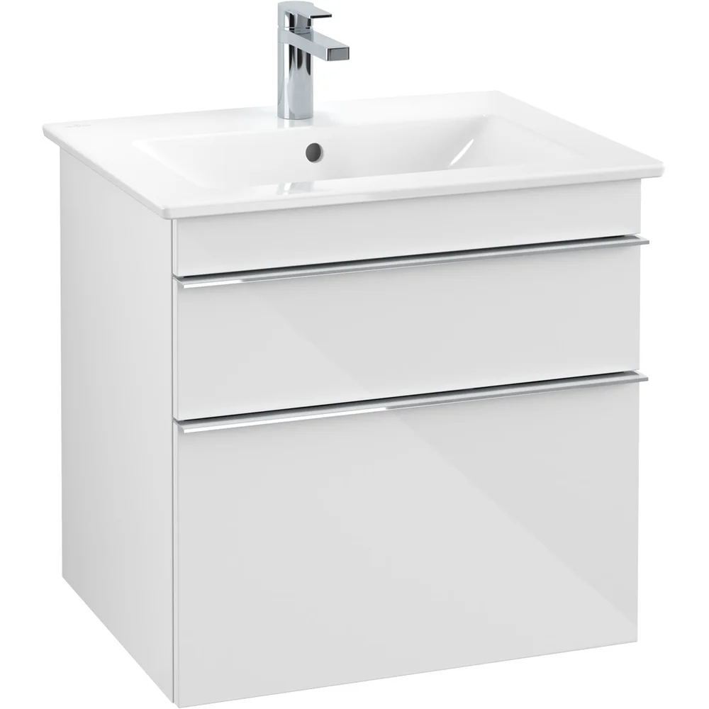 VILLEROY & BOCH VENTICELLO SERVANTSKAP HVIT HØYGLANS M/2 SKUFFER, 603 X 590 X 477 MM v:3061619 VILLEROY & BOCH VENTICELLO SERVANTSKAP HVIT HØYGLANS M/2 SKUFFER, 603 X 590 X 477 MM v:3061619