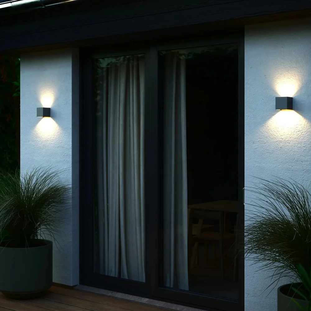 NORDLUX MILDA KUBI VEGGLAMPE LED ANTRASITT v:5180354