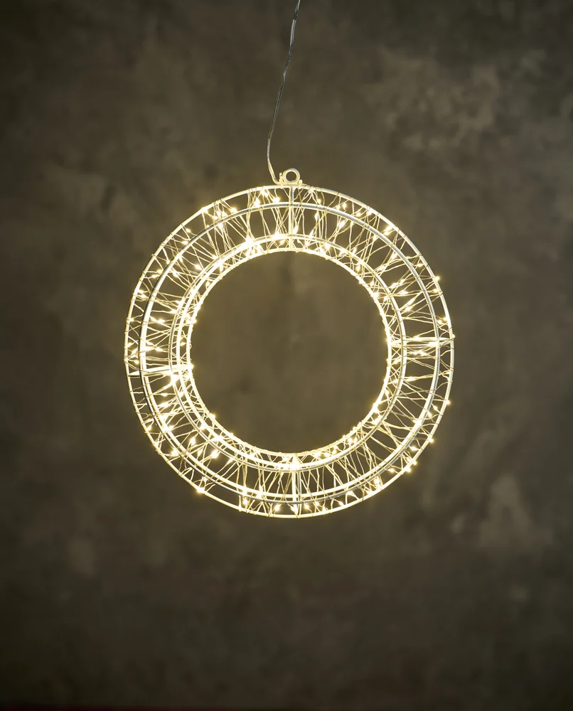 Krans med 200 LED Ø30 cm IP44 v:4885541 Krans med 200 LED Ø30 cm IP44 v:4885541