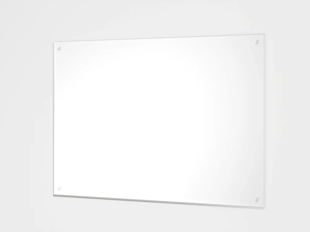 Glassplate herdet hvit 6x700x450 mm v:5968254