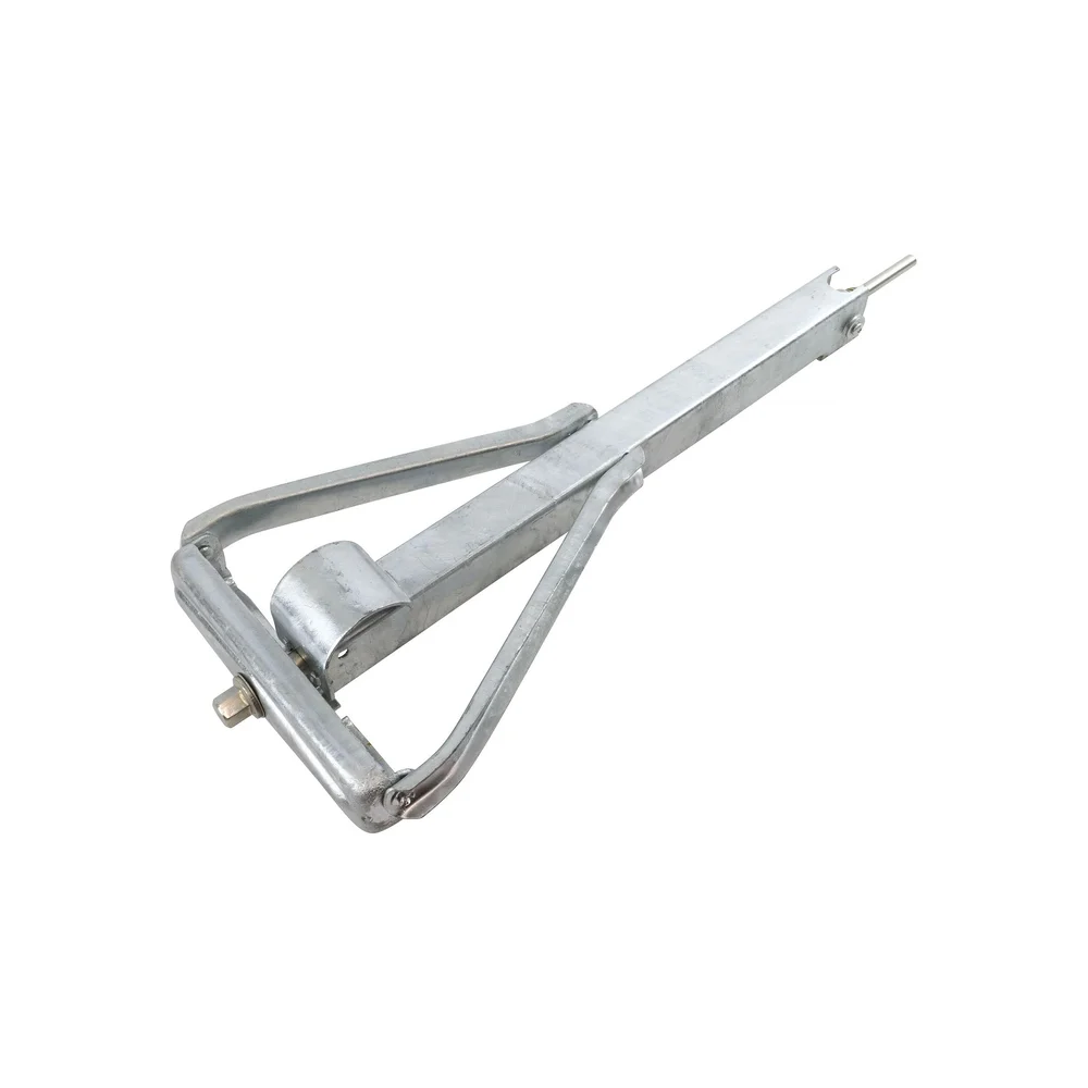 CJ Håndveivbart hjørnestøtte/støttebein for campingvogn & tilhenger, lang, 800 kg v:4509704