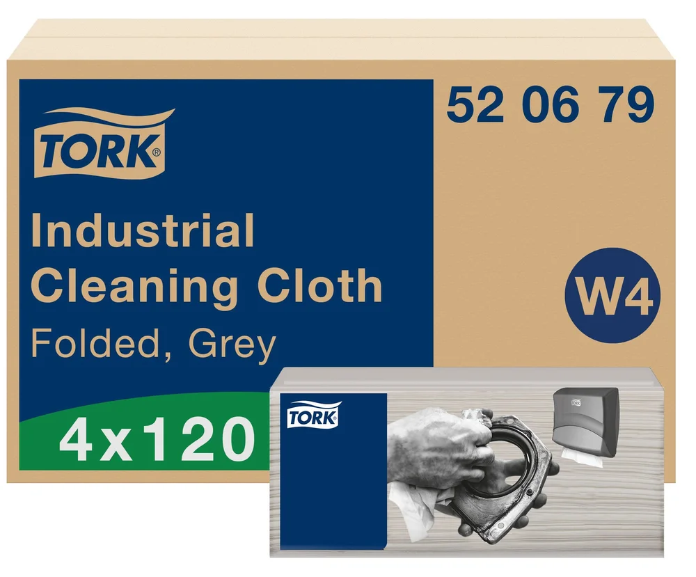 TORK INDUSTRIKLUT FLEKSIBLE W4 GRÅ 520679 v:6013976
