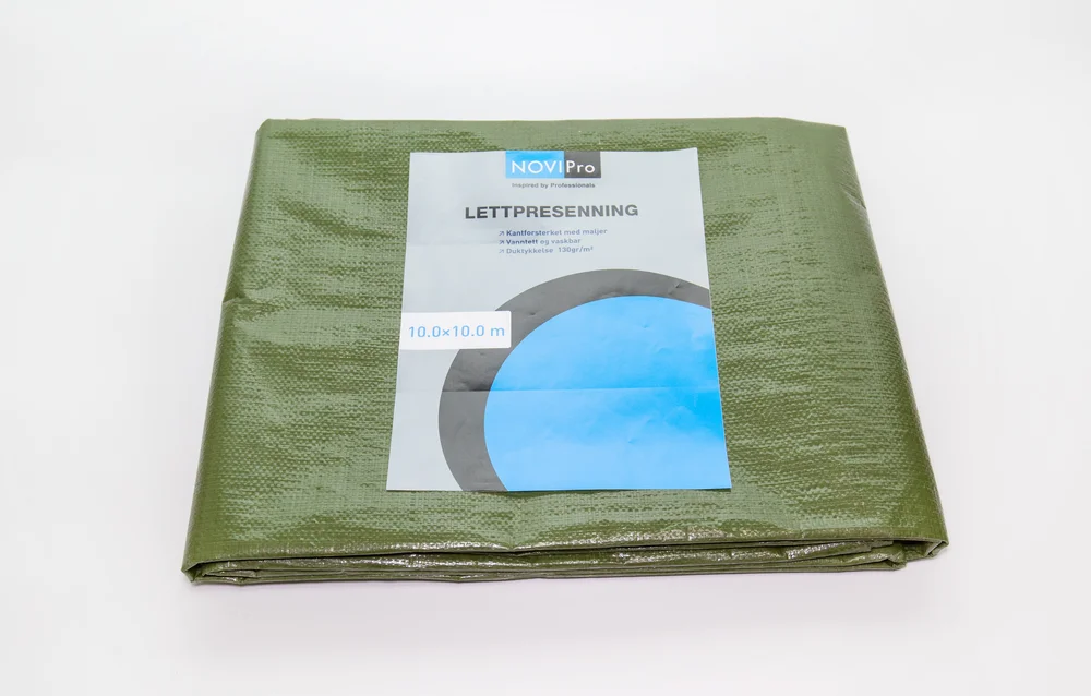 Presenning grønn 10x10 meter 130 gr v:7600532