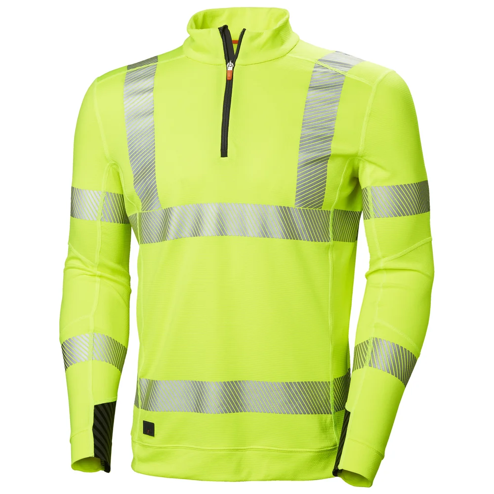Helly Hansen Workwear Langærmet T-skjorte ICU Lifa aktiv varsling med glidelås, gul v:2286508 Helly Hansen Workwear Langærmet T-skjorte ICU Lifa aktiv varsling med glidelås, gul v:2286508