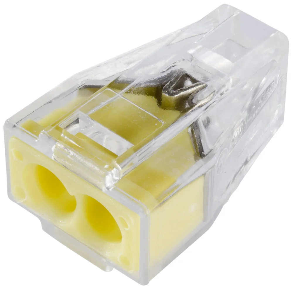 Wago Koblingsklemme 2-leder, gul/transparent v:4977996