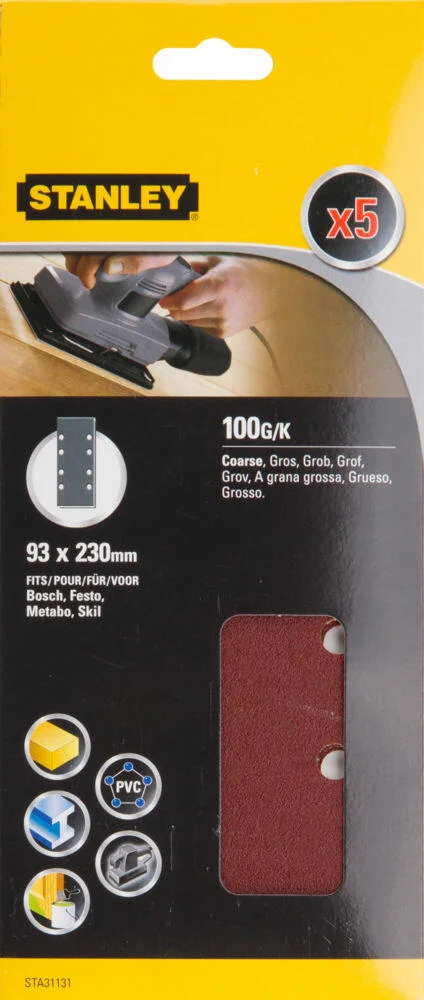 Stanley STA31131 slipepapir 5-pk v:6474732