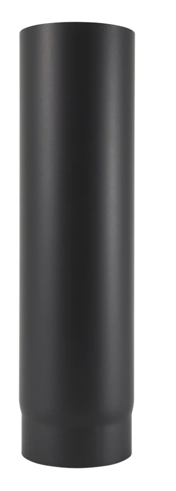 Jøtul røykrør rett Ø125/500 mm matt sort – 500 mm, 1,1 mm stål v:2758677