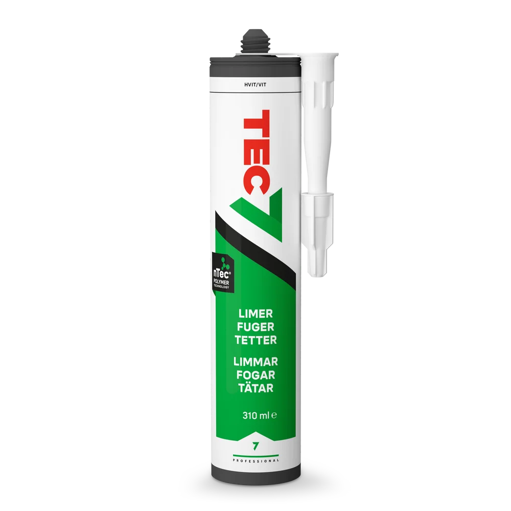 Tec7 fugemasse hvit 310 ml – fleksibel lim-, fuge- og tettemasse v:1081525 Tec7 fugemasse hvit 310 ml – fleksibel lim-, fuge- og tettemasse v:1081525