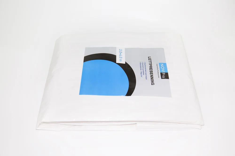 Presenning hvit 130g/m2 3×4 meter v:7379850 Presenning hvit 130g/m2 3×4 meter v:7379850
