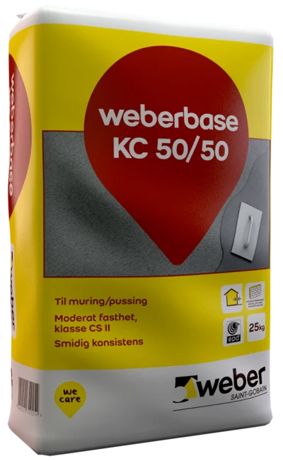 MURMØRTEL / PUSSMØRTEL 25KG KC50/50 v:9886588