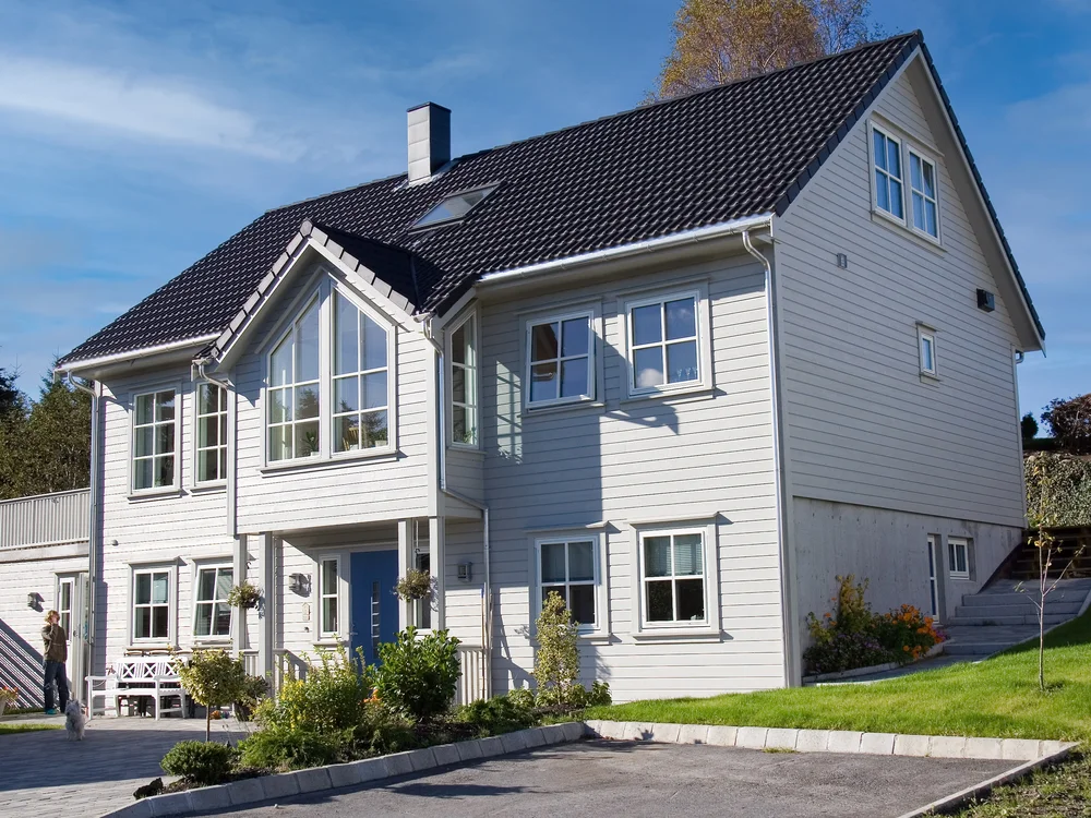 Bergene Holm utvendig kledning skygge grå falset 16×123 mm grunnet v:4303787