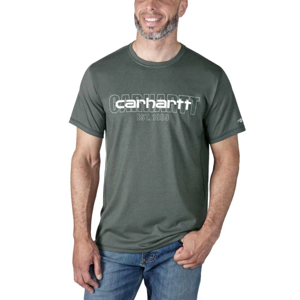 Carhartt T-skjorte Logo, grå v:3572875