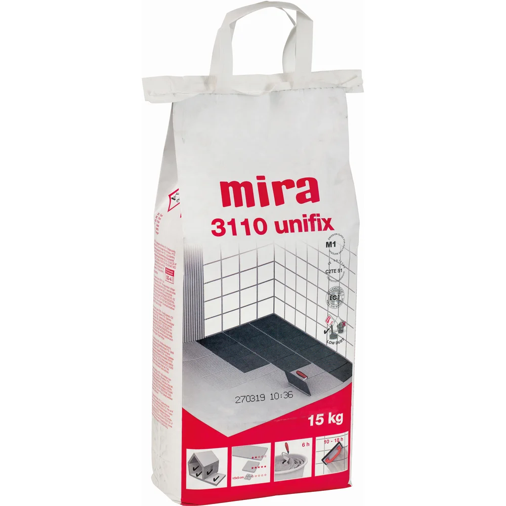MIRA 3110 UNIFIX HVIT STØVREDUSERT 15KG v:3699718
