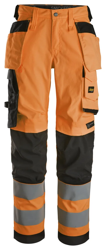 Bukse 6743 kl 2 dame highvis oransje str 88 v:4533077