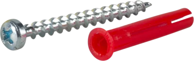 PLUGG RØD 5,5X35MM MED SKRUE -8 v:7633248