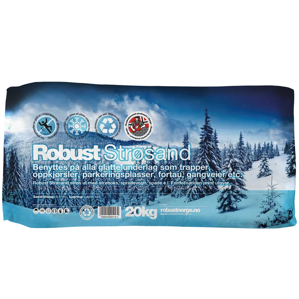 Strøsand uten salt 20kg – Robust v:1999272 Strøsand uten salt 20kg – Robust v:1999272
