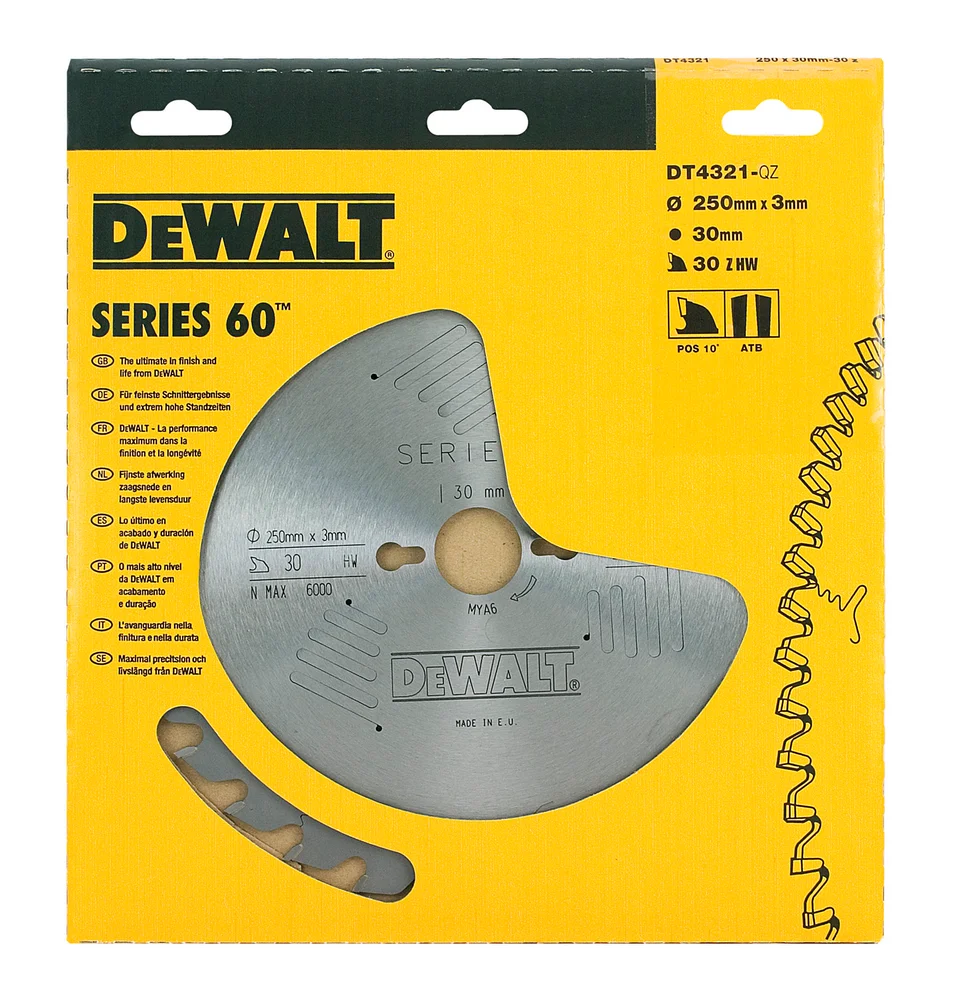 SAGBLAD 250X30X30T DT4321 DEWALT v:8805144