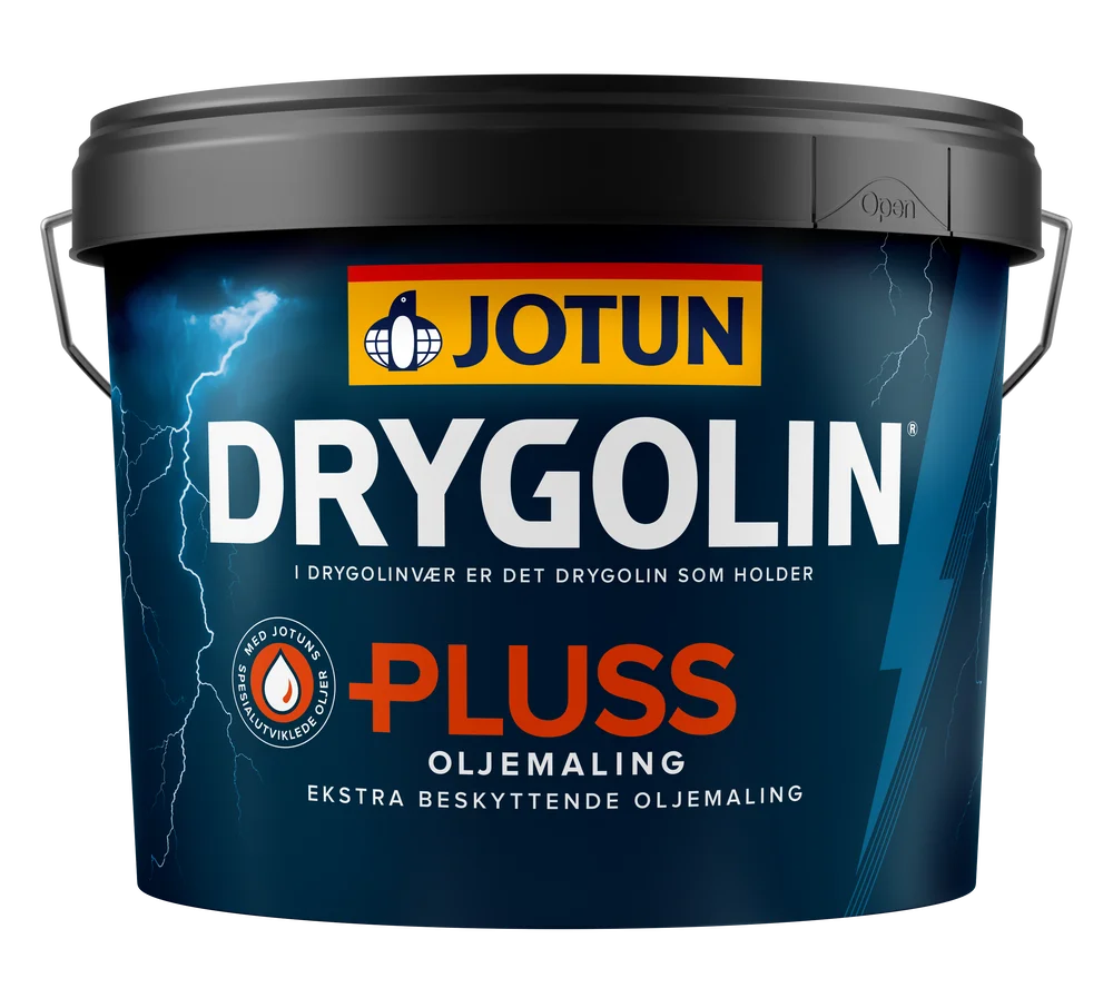 Drygolin Pluss oljemaling 9 liter | halvblank utendørsmaling for treverk v:8899750 Drygolin Pluss oljemaling 9 liter | halvblank utendørsmaling for treverk v:8899750