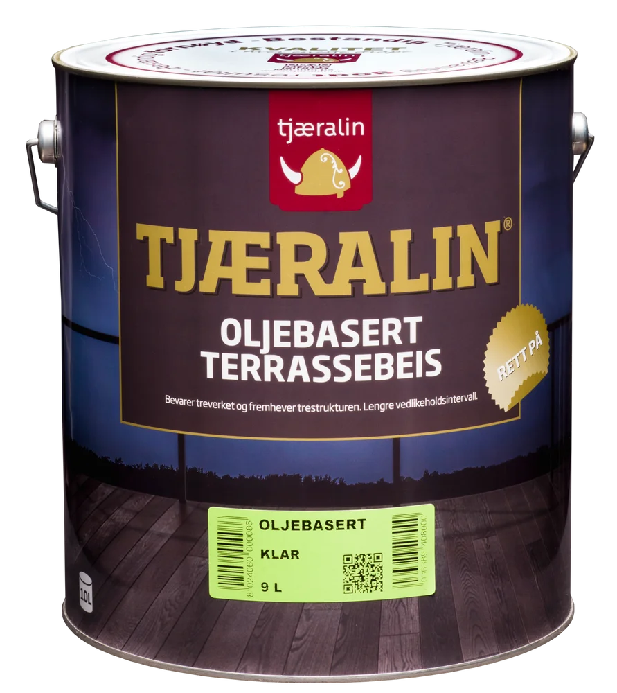 TJÆRALIN OLJE TERRASSEBEIS KLAR 9 L v:9578708