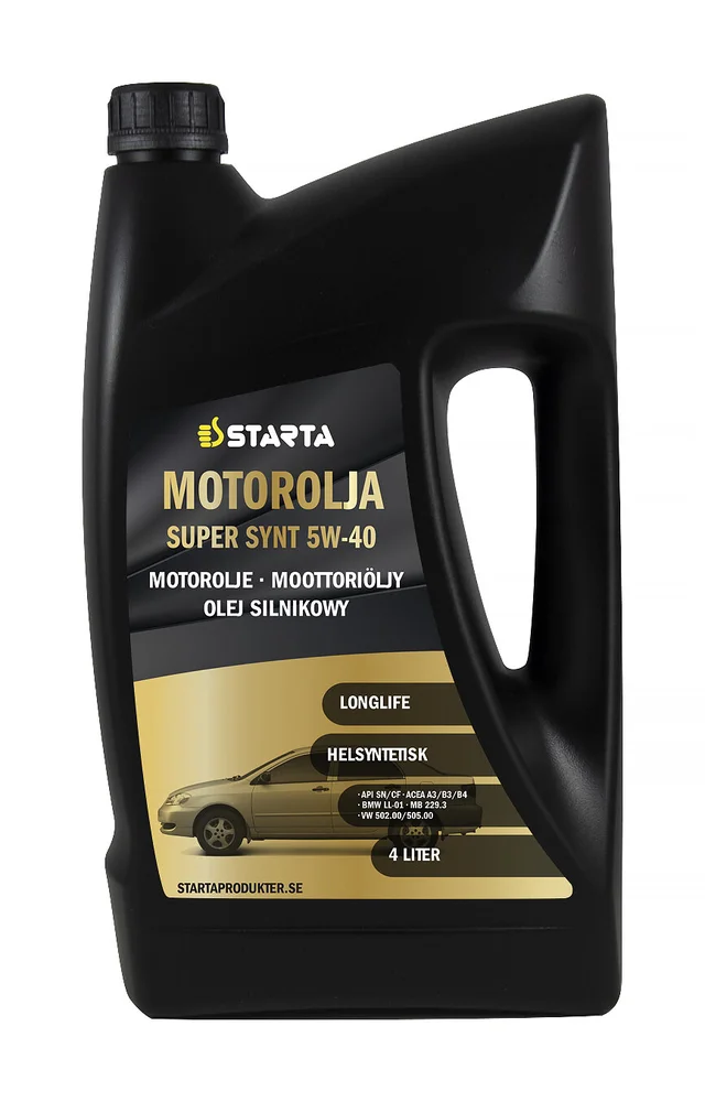 Starta Motorolje Super Synthetic 5W-40, 4 l v:1246772 Starta Motorolje Super Synthetic 5W-40, 4 l v:1246772