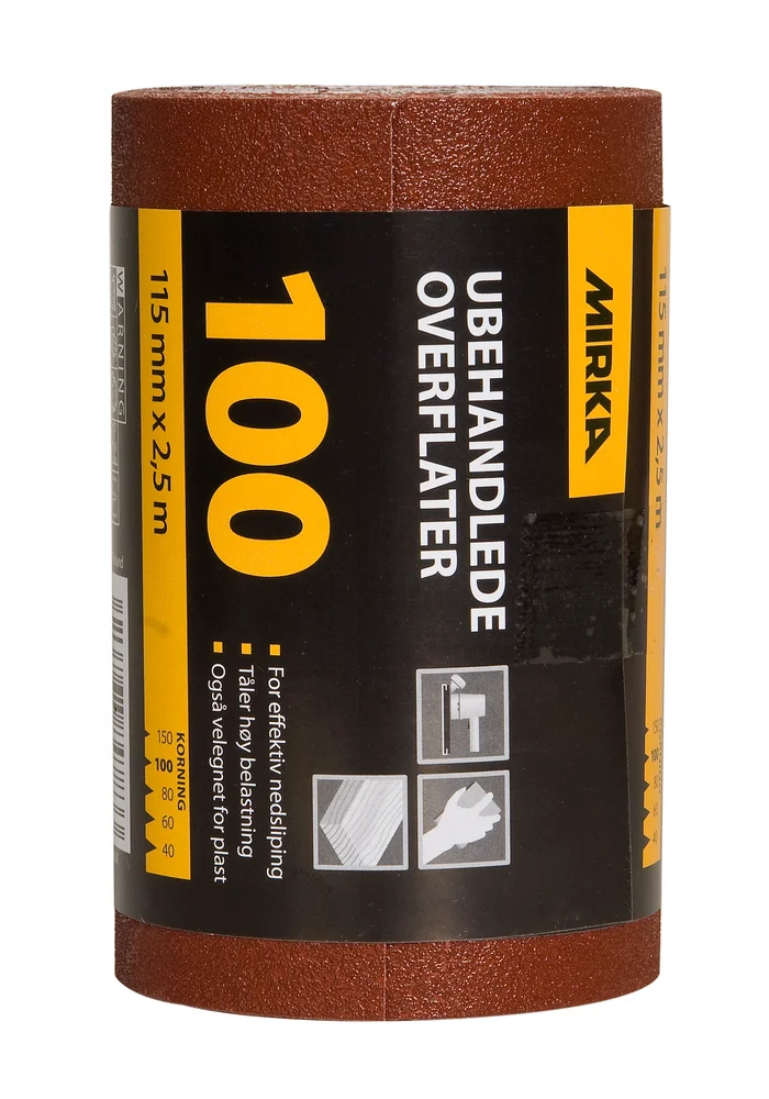 Sliperull Ubehandlede overflater P100 115x2500mm – Mirka v:7552229