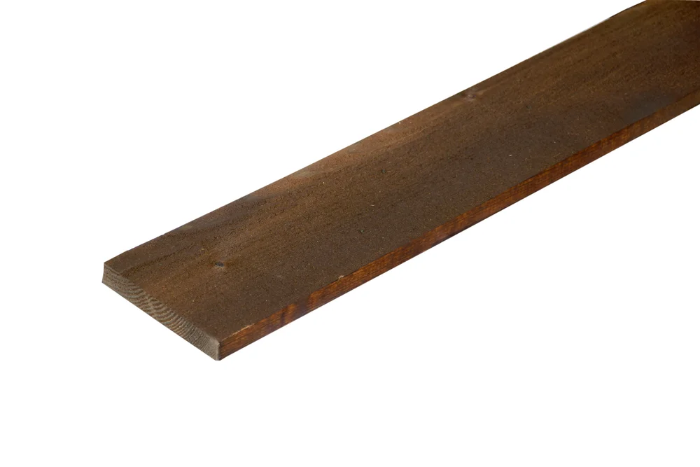 Kledning rektangulær royalimpregnert furu brun 19x123 mm v:7108653