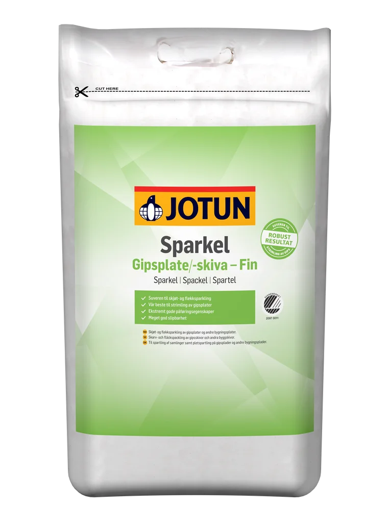 Sparkel gipsplate fin 15 liter v:5464050 Sparkel gipsplate fin 15 liter v:5464050