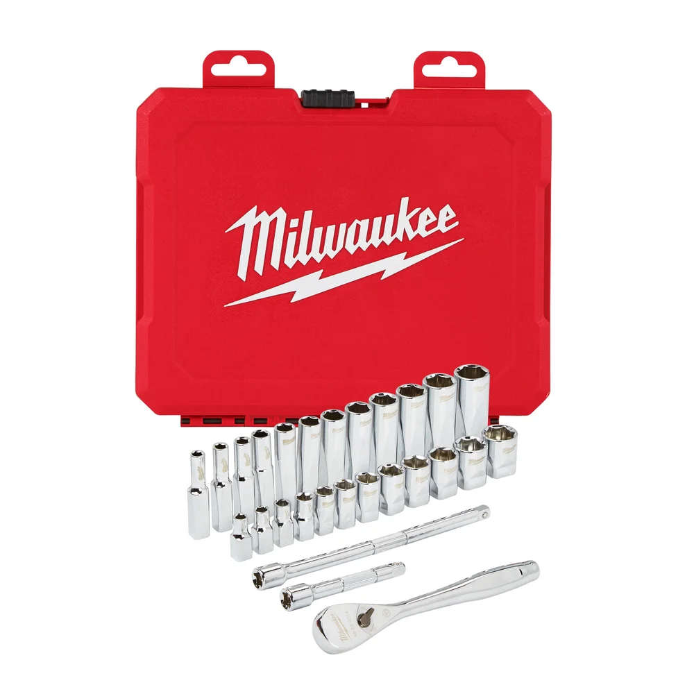 Milwaukee Pipesett 1/4'', 28 deler v:9384775 Milwaukee Pipesett 1/4'', 28 deler v:9384775