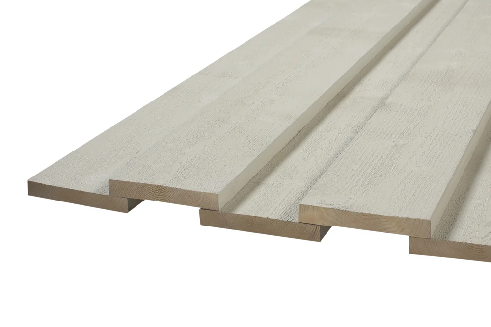 Kledning rektangulær gran 16×98 mm grunnet hvit v:8126548 Kledning rektangulær gran 16×98 mm grunnet hvit v:8126548