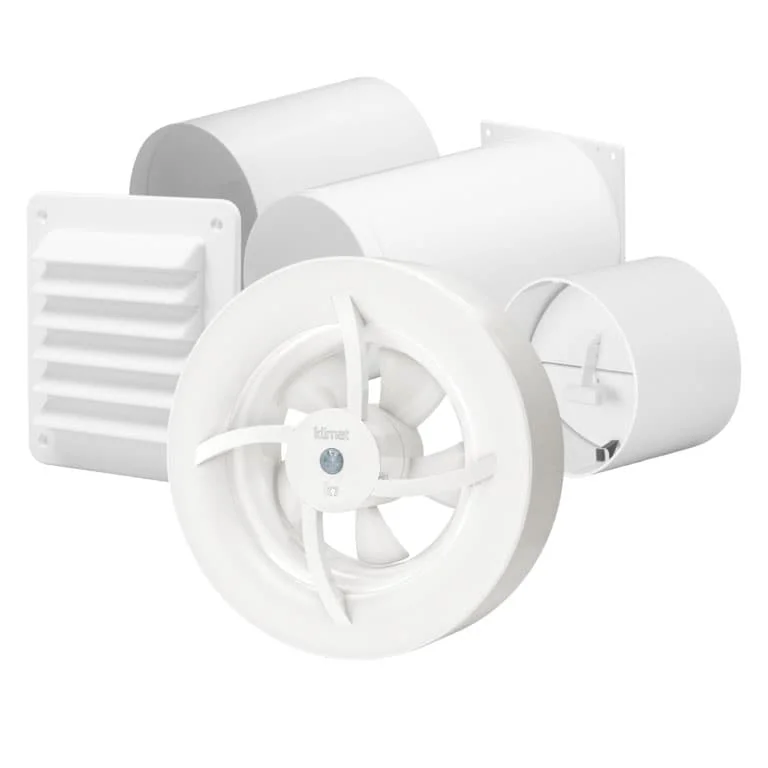 Klimatfabriken Baderomsviftepakke klima K7, hvit v:6221705