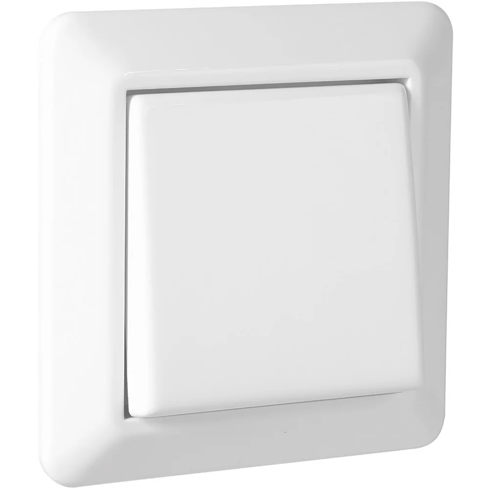 ELKO BRYTER 1-POL ENDEVENDER INNFELT RS16/6 RENHVIT v:4271606