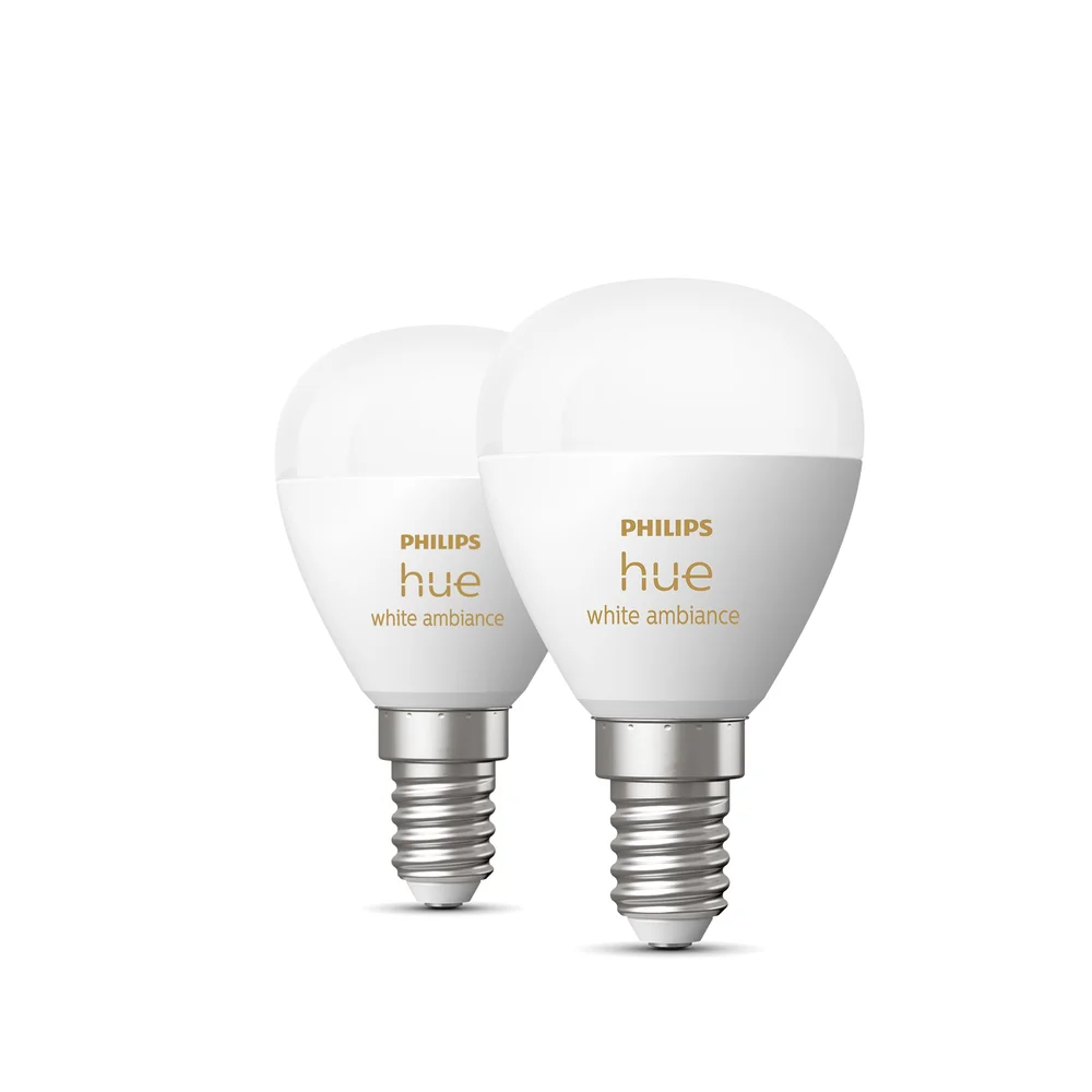 Philips Hue LED-lampe kule HUE, WA, E14, 2-pakning v:6969665