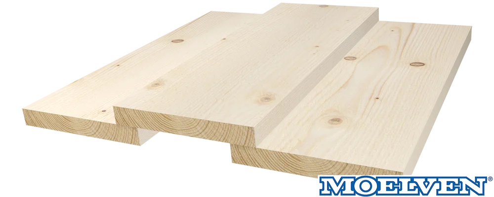 Kledning rektangulær ubehandlet 16×148 mm gran klasse 1 v:1241311 Kledning rektangulær ubehandlet 16×148 mm gran klasse 1 v:1241311
