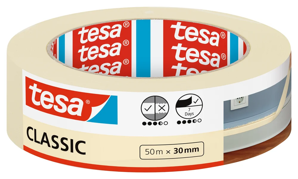 Maskeringstape klassisk 30 mm x 50 meter v:5352758