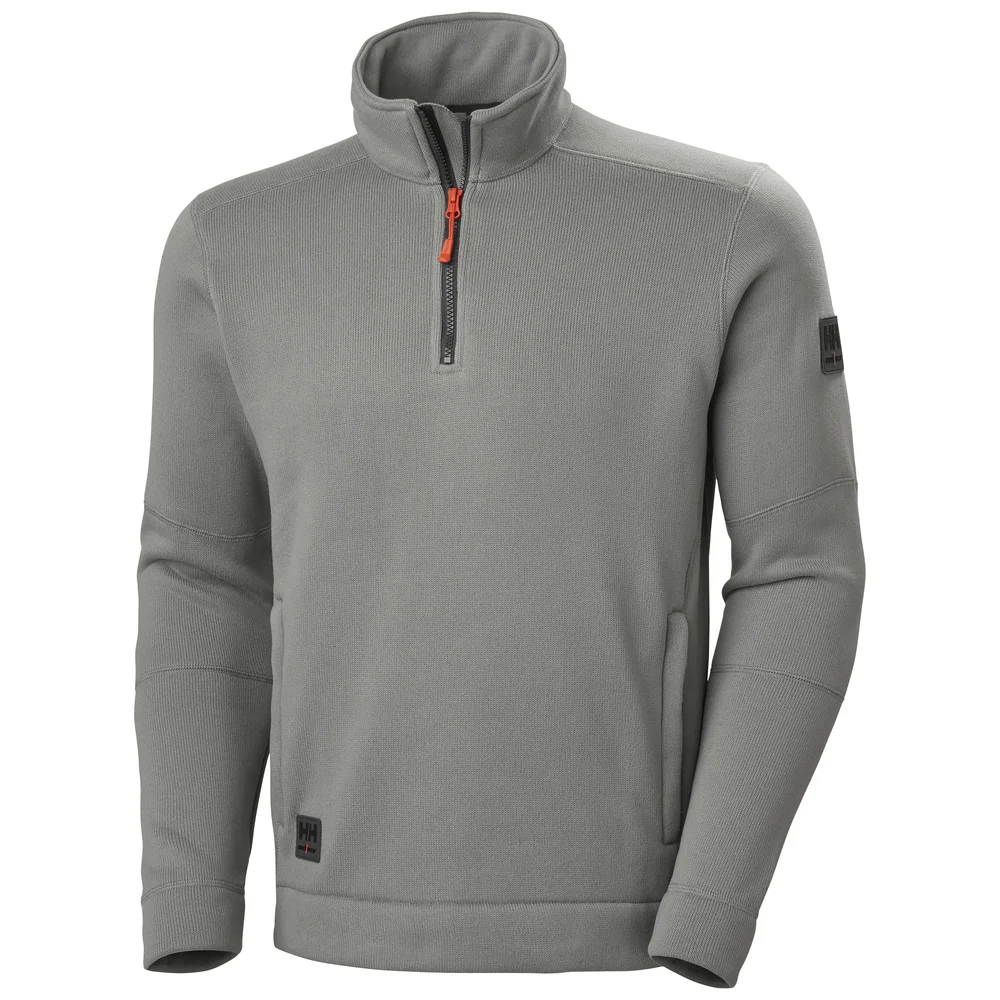 Helly Hansen Workwear Fleecejakke Kensington halv glidelås, grå. v:7164368