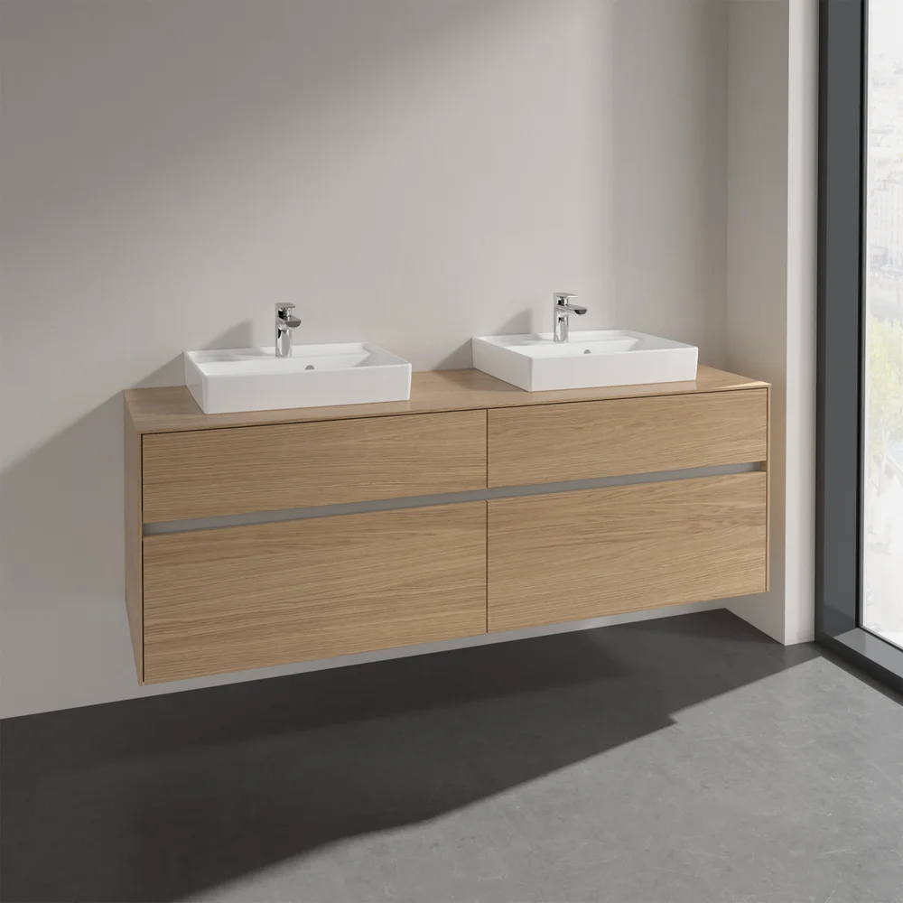 VILLEROY & BOCH COLLARO SERVANTSKAP 160 FOR 2STK SERVANT 50 CM M/4 SKUFFER NORDISK EIK v:2535511