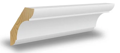 Taklist profilert CW348 furu 15x58x4400 hvit v:5308523