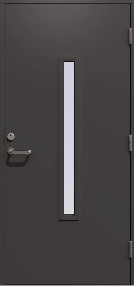 Ytterdør Herakles 100 x 210 cm høyrehengslet mørk grå v:2939400