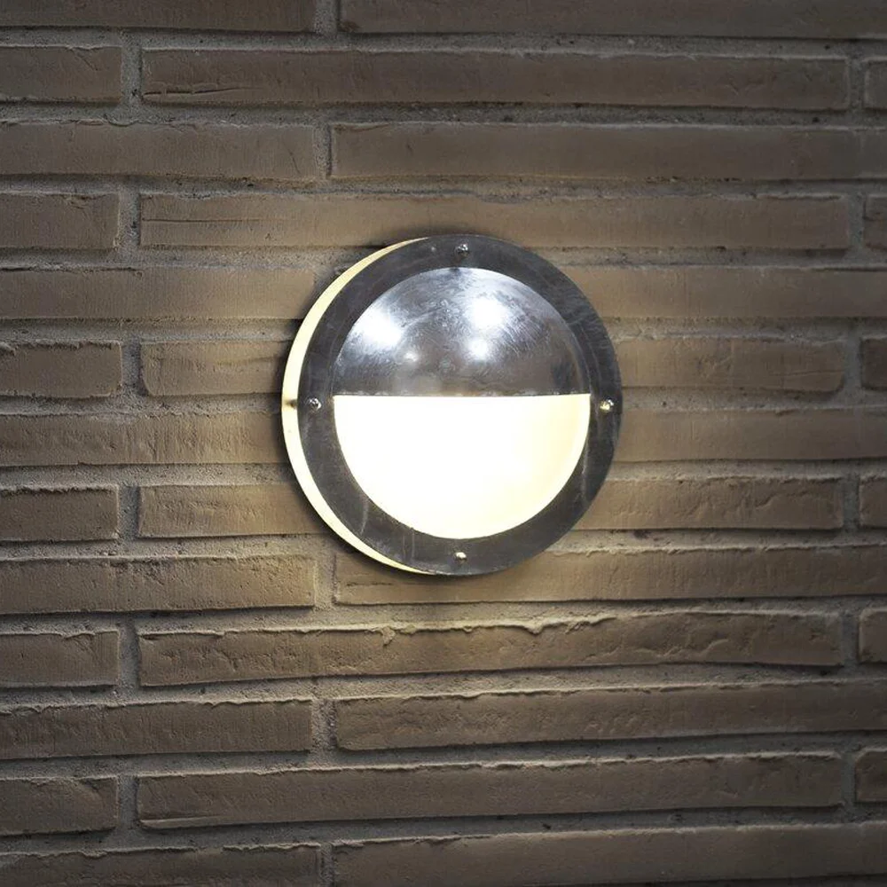 NORDLUX MALTE VEGGLAMPE IP54 E27 GALVANISERT STÅL v:9220226 NORDLUX MALTE VEGGLAMPE IP54 E27 GALVANISERT STÅL v:9220226