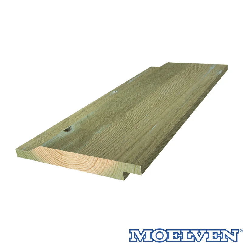 Dobbelfals furu CU-impregnert 19 x 173 mm 28° KL1 v:6477183