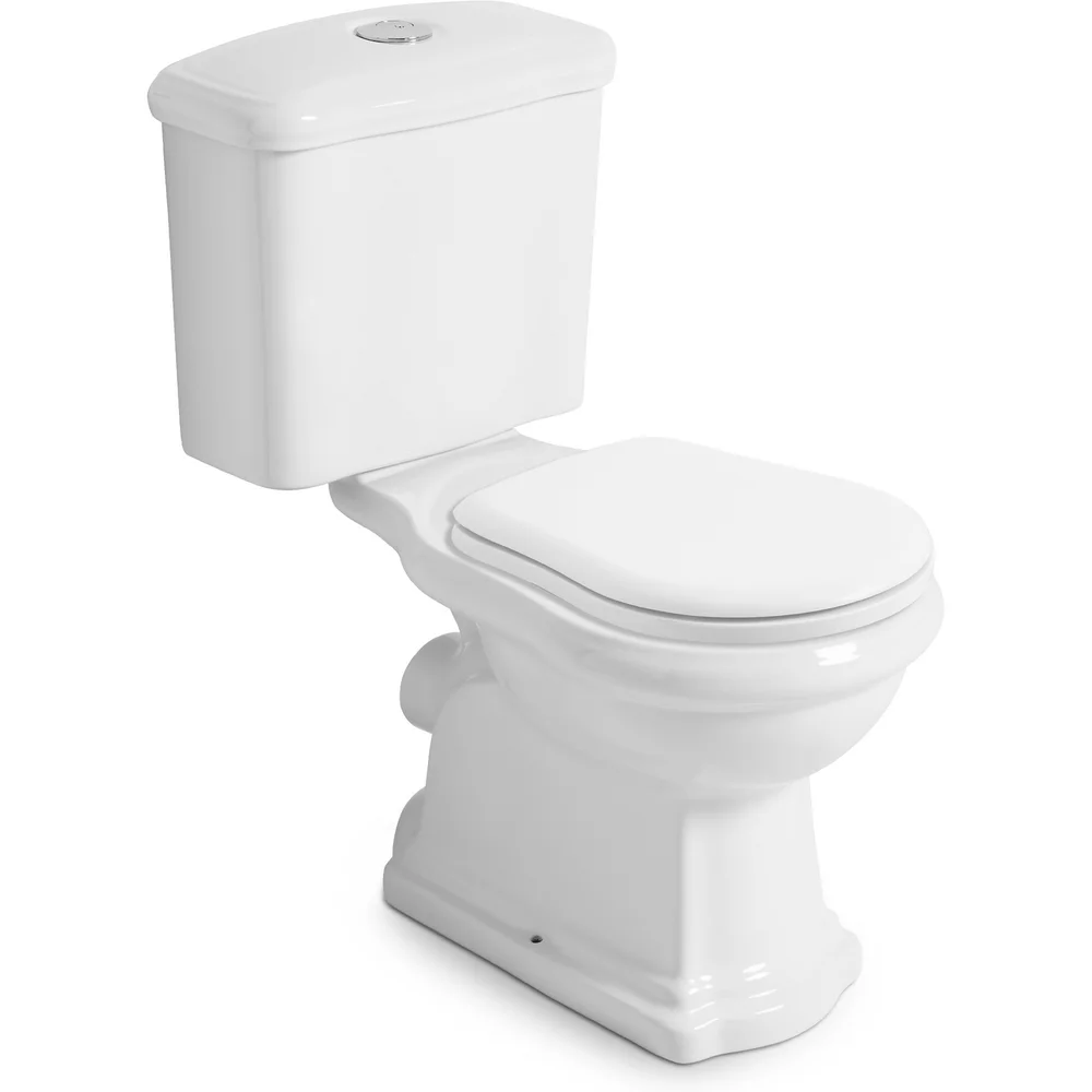 LAVABO RETRO MONOBLOCCO TOALETT M/P-LÅS HVIT v:2237877