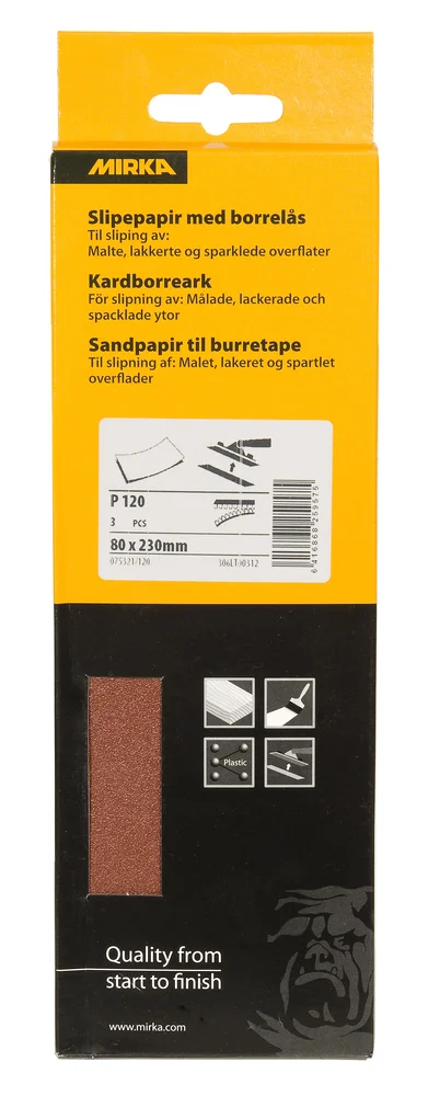 Slipepapir K120 m/borrelås 3 stk v:4583387 Slipepapir K120 m/borrelås 3 stk v:4583387