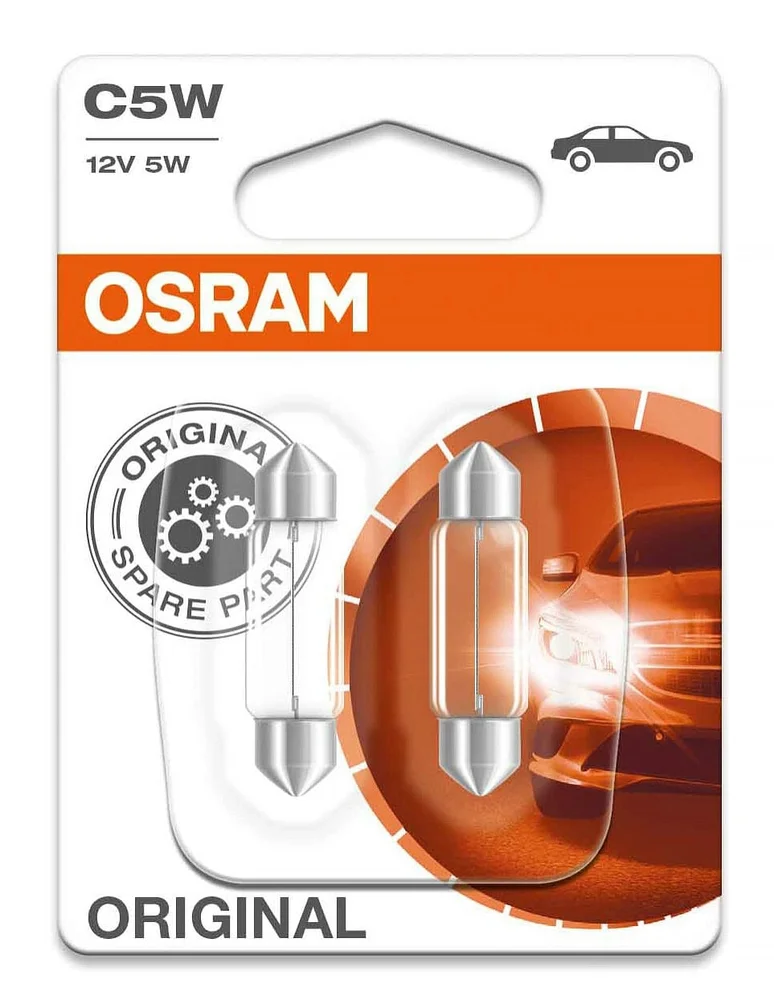 Osram Glödlampa C5W 12V, 2-pack v:2179293