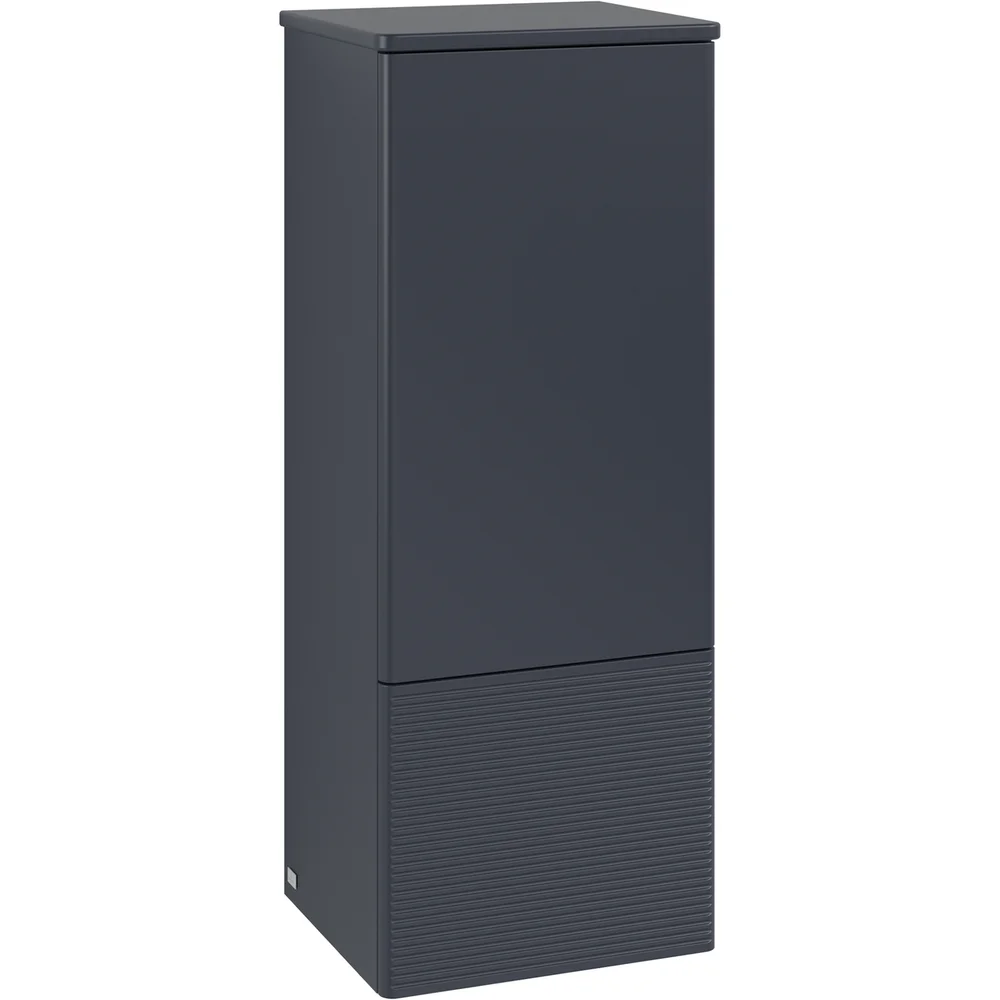 V&B ANTAO MIDDELS HØYSKAP 1 DØR RILLET 414X1039X356 HØYRE BLÅ v:1823952