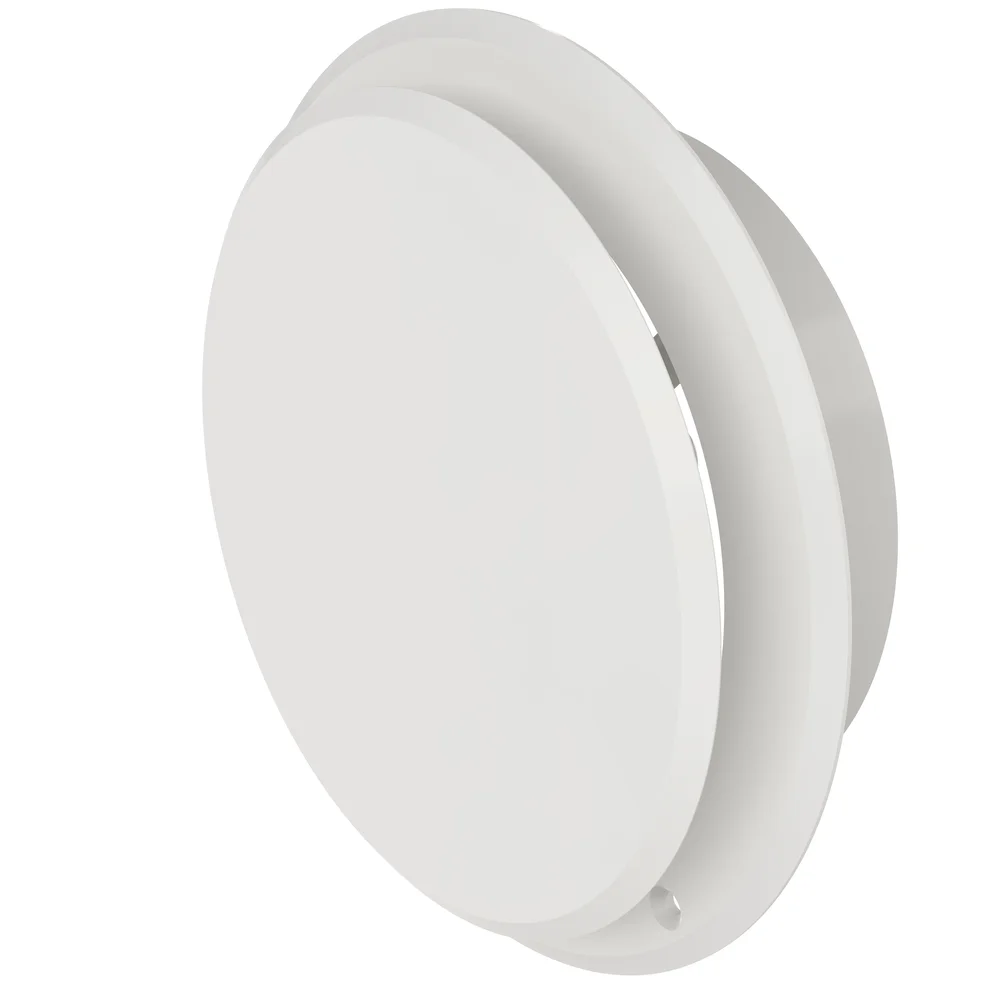 Tallerkenventil hvit plast 5″ | Rund karm og lav profil v:5468566 Tallerkenventil hvit plast 5″ | Rund karm og lav profil v:5468566