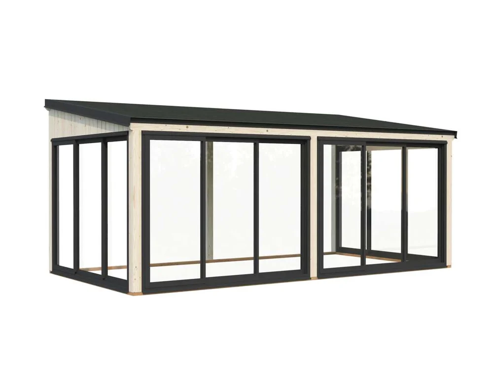 Palmako Lumi Slide Plus hagestue 16.2 m2 v:4203346