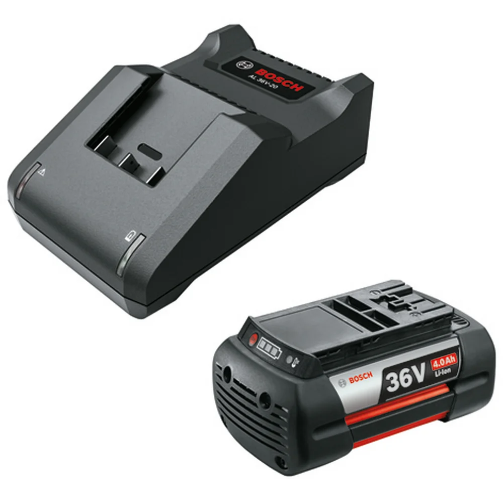BOSCH BATTERISETT 36V 1X4,0AH M/LADER AL3620 v:6652194 BOSCH BATTERISETT 36V 1X4,0AH M/LADER AL3620 v:6652194
